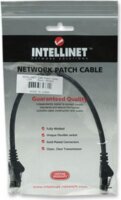 Intellinet hálózati kábel RJ45, Cat6 UTP, 0.5m Fekete, 100% réz
