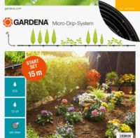 Gardena 13010-20 Micro-Drip-System Öntözőrendszer Csepegtető Indulókészlet növénysorokhoz (S méret)