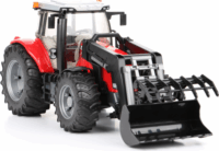 Bruder Massey Ferguson 7624 traktor homlokrakodóval (1:16)