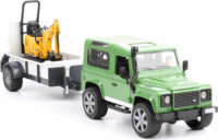 Bruder Land Rover Defender utánfutóval és JCB 8010 CTS markolóval (1:16)