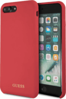 Guess Logo Apple iPhone 7/8 Plus Szilikon Hátlapvédő Tok - Piros