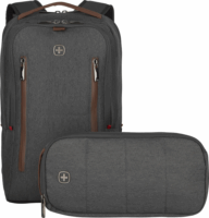 Wenger City Upgrade 16" Notebook hátizsák Cross Body Day táskával - Fekete