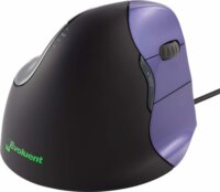 Evoluent VerticalMouse 4 Small USB Ergonomikus Egér - Fekete/Lila