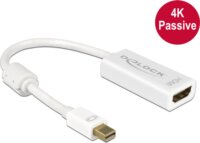 Delock miniDisplayPort M - HDMI F Adapterkábel (4K) Fehér