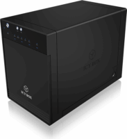 RaidSonic Icy Box IB-3740-C31 4x 3.5" USB 3.1 Gen 2 Type-C Külső HDD ház - Fekete