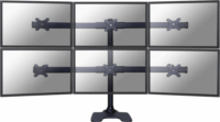 NewStar FPMA-D700DD6 10"-27" LCD TV/Monitor asztali tartó állvány - Fekete (6 kijelző)