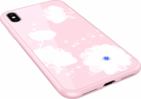 Nillkin Tempered Plaid Apple iPhone Xs Szilikon Hátlap Tok - Rózsaszín