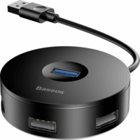 Baseus CAHUB-F01 USB HUB (3x USB 2.0; 1x USB 3.0) Fekete