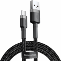 Baseus Cafule USB-C apa - USB2.0 apa Adat- és töltőkábel 2m - Fekete/Szürke