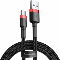 Baseus Cafule USB-C apa - USB2.0 apa Adat- és töltőkábel 1m - Fekete/Piros