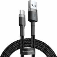 Baseus Cafule USB-C apa - USB2.0 apa Adat- és töltőkábel 1m - Fekete/Szürke