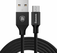 Baseus Yiven USB-A apa - MicroUSB apa Adat- és töltőkábel 1.5m - Fekete