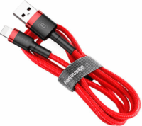 Baseus Cafule USB2.0 apa - Lightning apa iPhone töltőkábel 0.50m - Piros
