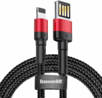 Baseus USB2.0 apa - Lightning apa iPhone töltőkábel 1m - Fekete/Piros