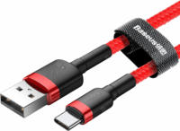 Baseus Cafule USB2.0 apa - USB-C apa Adat- és töltőkábel 2m - Piros