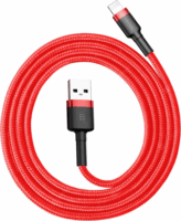 Baseus Cafule USB apa - Lightning apa Adat- és töltőkábel 1m - Piros
