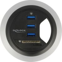 Delock 62869 USB 3.0 HUB (3 port) - Fekete