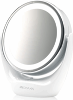 Medisana CM 835 2in1 LED Asztali Kozmetikai Sminktükör Ø 12 cm - Fehér/Króm