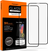 Spigen Glass FC Apple iPhone Xs/X Edzett üveg kijelzővédő - 2db
