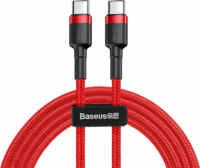Baseus Cafule USB-C apa - USB-C apa Adat- és töltőkábel 2m - Piros