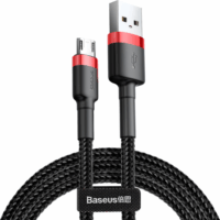Baseus Cafule USB-A apa - MicroUSB apa Adat- és töltőkábel 1m - Fekete/Piros