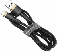 Baseus Cafule USB-A apa - Lightning apa iPhone töltőkábel 1m - Fekete/Arany