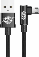 Baseus MVP Elbow Type USB-A apa - MicroUSB apa Adat- és töltőkábel 2m - Fekete