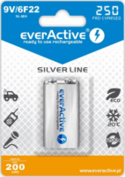 everActive Silver Line 6F22 9V 250 mAh Ni-MH Elem (1 db / csomag)