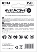 everActive Silver Line R14 C 3500 mAh Ni-MH Elem (2 db / csomag)