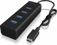 RaidSonic Icy Box IB-HUB1409-C3 USB 3.0 HUB (4 port) Fekete