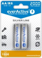 everActive Silver Line EVHRL6-2000 R6 AA 2000 mAh Ni-MH Elem (2db/csomag)
