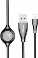 Baseus Big Eye USB apa - Lightning apa Adat- és töltőkábel 1m - Fekete