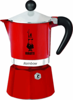 Bialetti Rainbow 3 személyes kotyogós kávéfőző - Piros