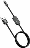 Baseus Music series USB-A apa - 2x Lightning Adat- és töltőkábel 1m - Fekete