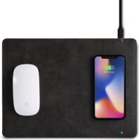 Quazar Qi Wireless Egérpad beépített univerzális vezeték nélküli töltővel Szürke