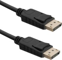 Qoltec DisplayPort v1.4 - DisplayPort v1.4 Audió-videó kábel 3m Fekete