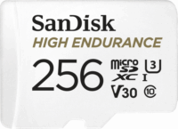 Sandisk 256GB High Endurance microSDXC UHS-I CL10 memóriakártya + Adapter