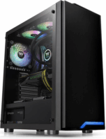 Thermaltake H100 TG Számítógépház - Fekete