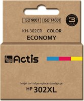 Actis (HP 302XL F6U67AE) Tintapatron Tricolor
