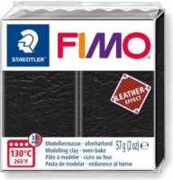 Staedtler FIMO Leather Effect Égethető gyurma 57 g - Fekete