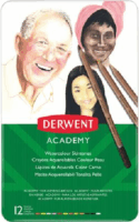 Derwent Academy Hatszögletű Akvarell ceruza készlet (12 db / csomag)