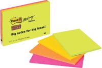 3M Postit 152x101 mm Öntapadó Jelölőcímke - Vegyes színek (180 lap)