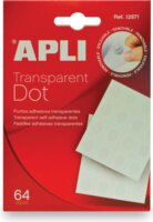 Apli Transparent Dots ragasztókorong - átlátszó (64 db)