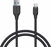 AUKEY USB 3.0-A apa - USB 3.0-C apa Adat- és töltőkábel 1.2m - Fekete