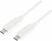 LogiLink USB 3.1 Gen2 Type-C Adat- és töltőkábel 1m - Fehér