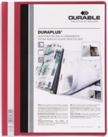 Durable DURAPLUS A4 panorámás széles gyorsfűző mappa - Piros