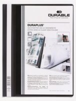 Durable DURAPLUS A4 panorámás széles gyorsfűző mappa - Fekete