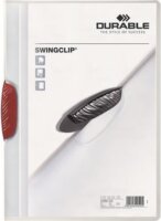 Durable Swingclip 30 A4 klipes gyorsfűző mappa - Piros