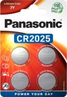 Panasonic CR2025 Lítium Gombelem (4db/csomag)