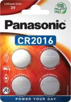 Panasonic CR2016 Lítium Gombelem (4db/csomag)